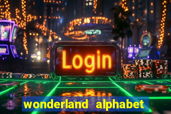 wonderland alphabet comic studio