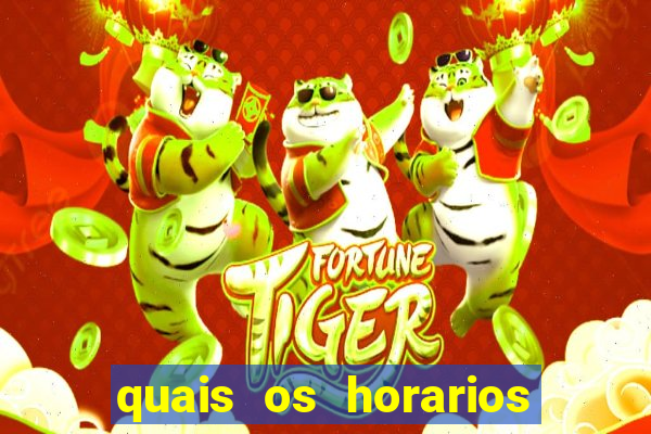 quais os horarios para jogar fortune tiger