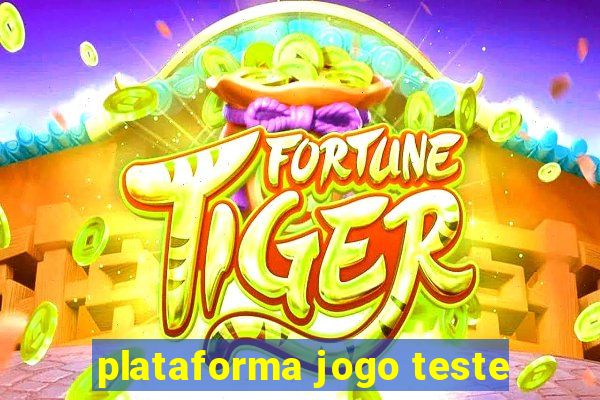 plataforma jogo teste