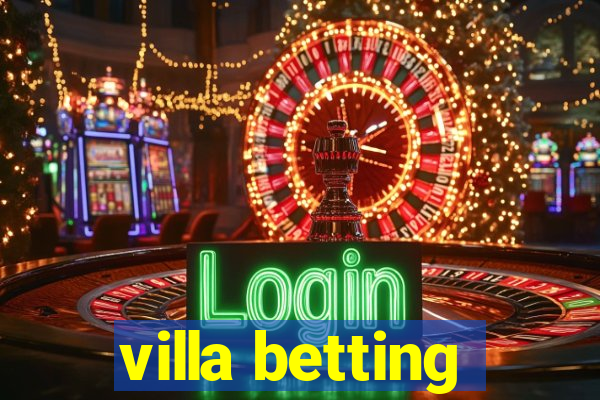 villa betting