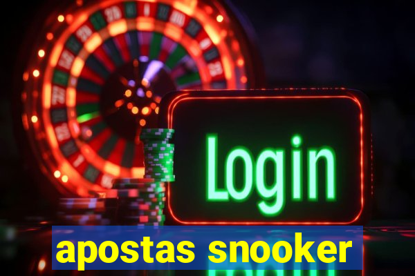 apostas snooker