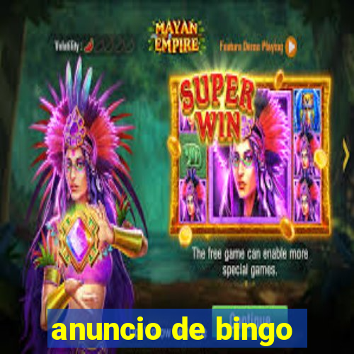 anuncio de bingo