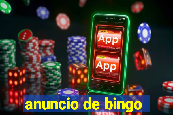 anuncio de bingo