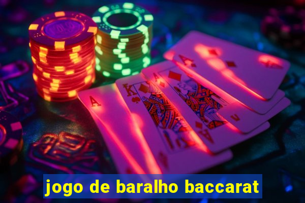 jogo de baralho baccarat