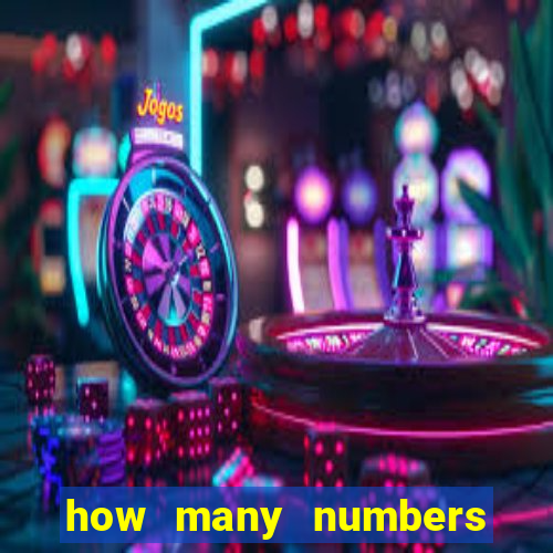 how many numbers in bingo