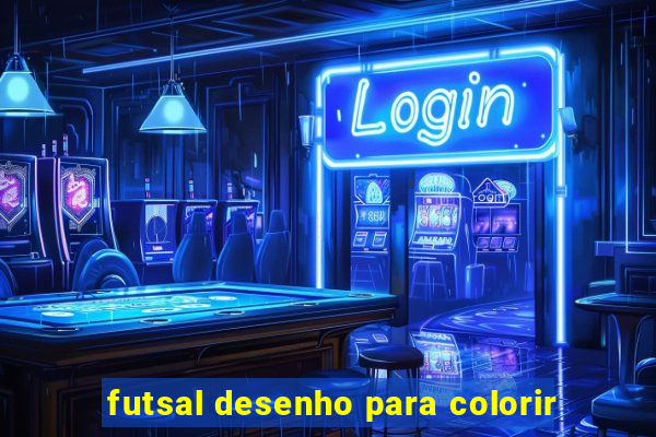 futsal desenho para colorir