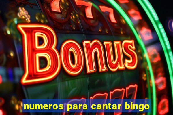 numeros para cantar bingo