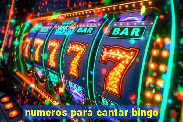 numeros para cantar bingo