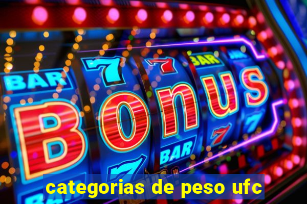 categorias de peso ufc