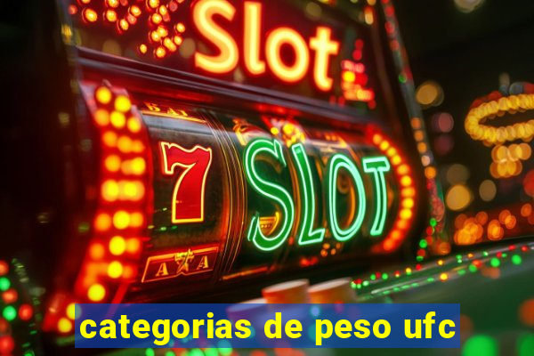 categorias de peso ufc