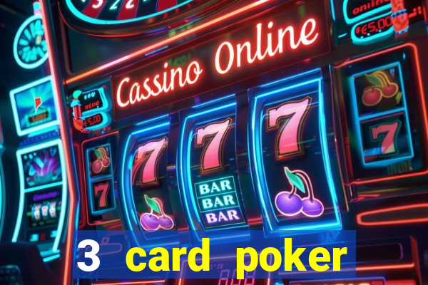 3 card poker casino odds