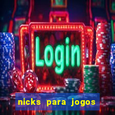 nicks para jogos de tiro