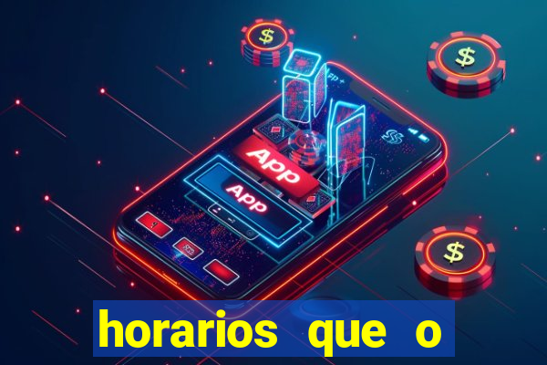 horarios que o fortune tiger paga