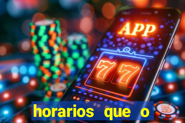 horarios que o fortune tiger paga