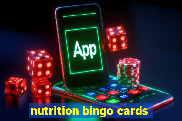 nutrition bingo cards