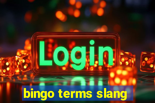 bingo terms slang