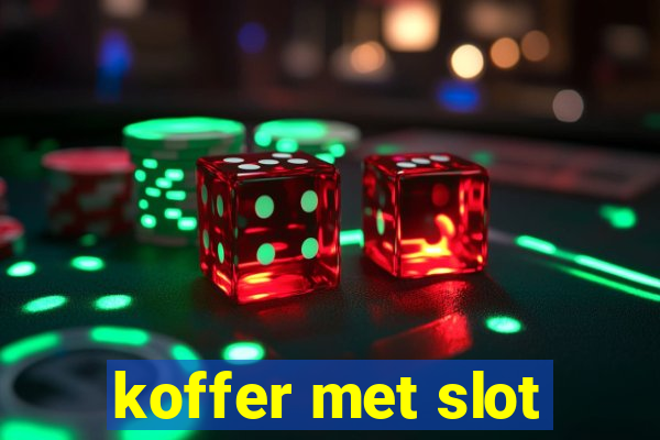 koffer met slot