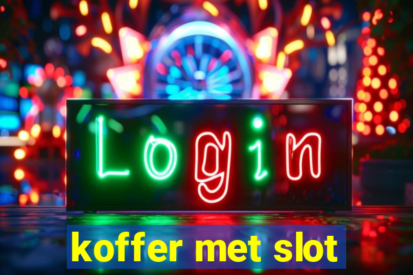 koffer met slot