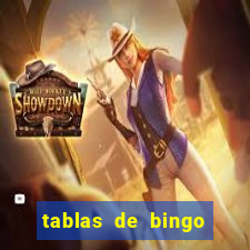 tablas de bingo para imprimir en excel