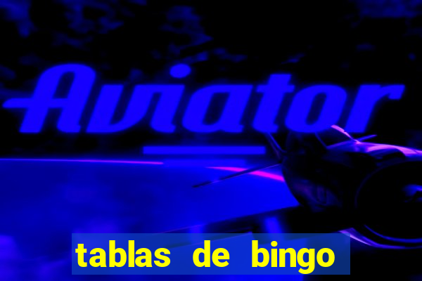 tablas de bingo para imprimir en excel