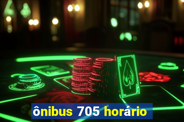 ônibus 705 horário