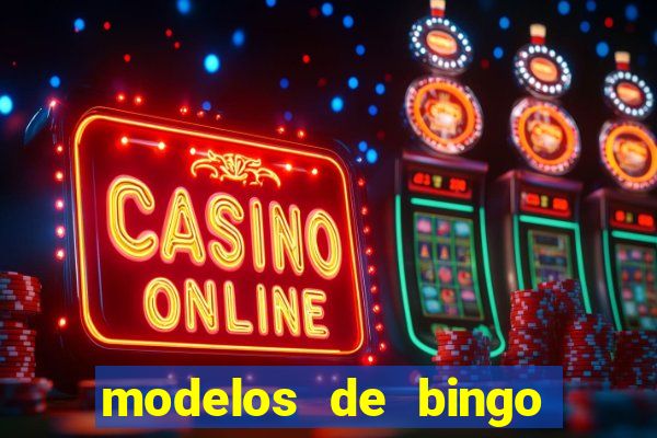 modelos de bingo para imprimir