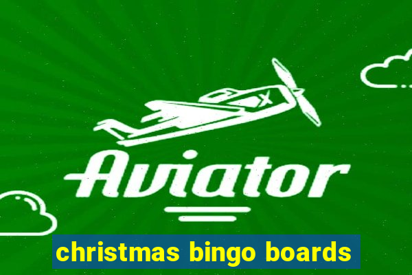 christmas bingo boards