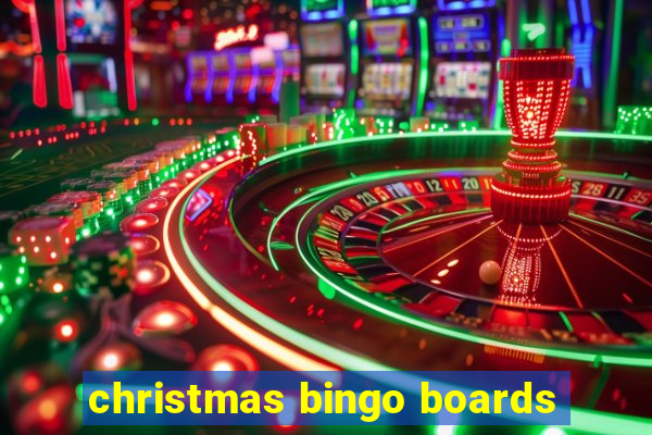 christmas bingo boards