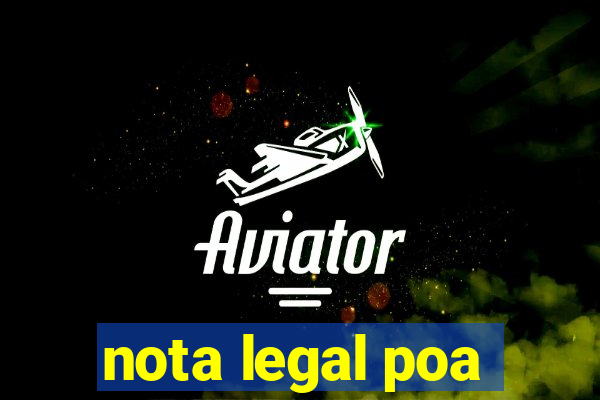 nota legal poa