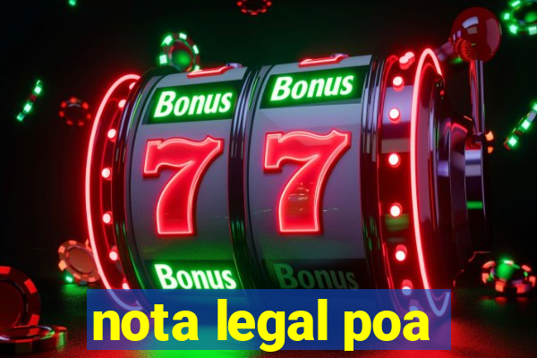 nota legal poa