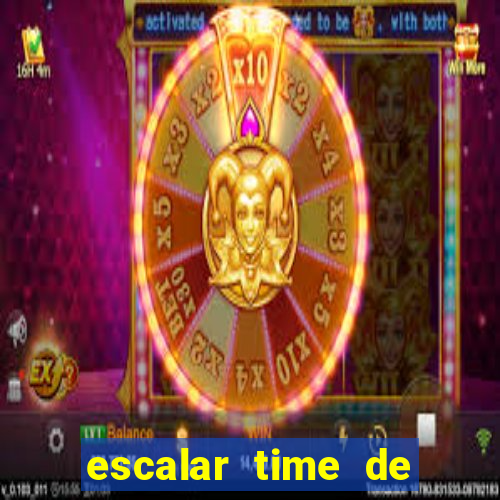 escalar time de futebol online