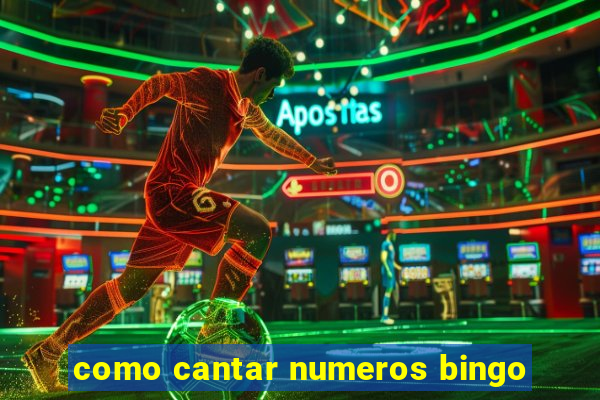 como cantar numeros bingo