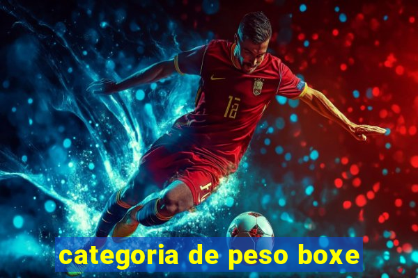 categoria de peso boxe