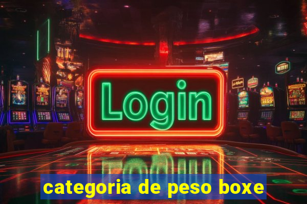 categoria de peso boxe