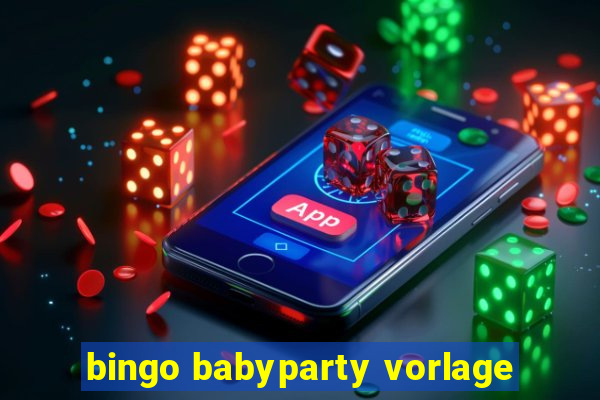 bingo babyparty vorlage