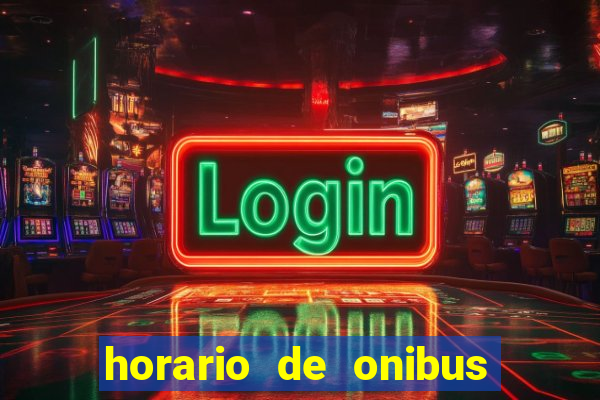 horario de onibus nova palhoça