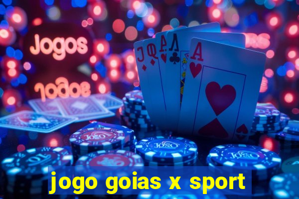 jogo goias x sport