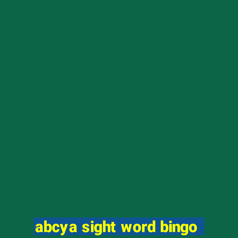 abcya sight word bingo