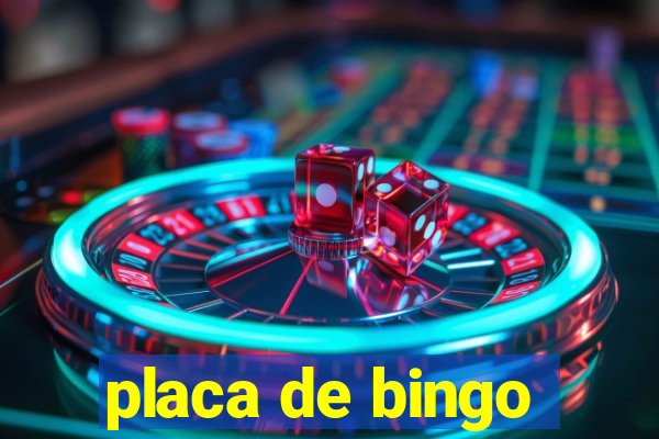 placa de bingo