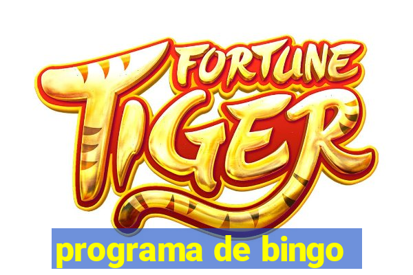 programa de bingo