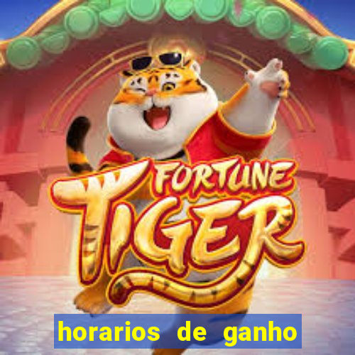 horarios de ganho do fortune tiger