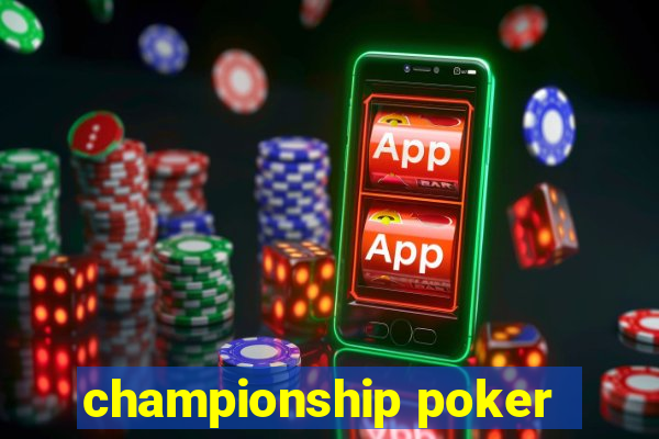 championship poker