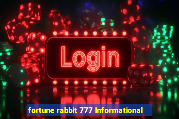 fortune rabbit 777 Informational