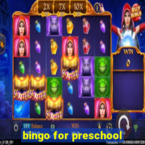 bingo for preschool