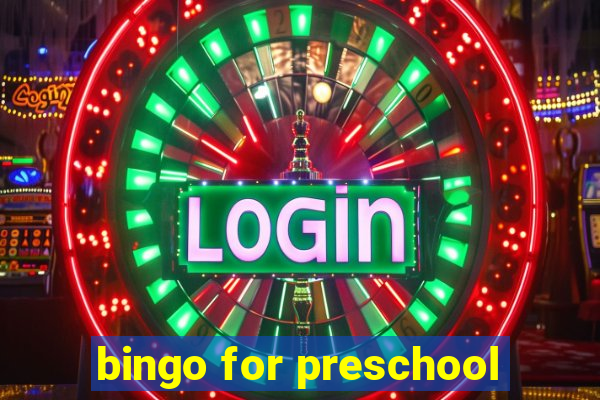 bingo for preschool