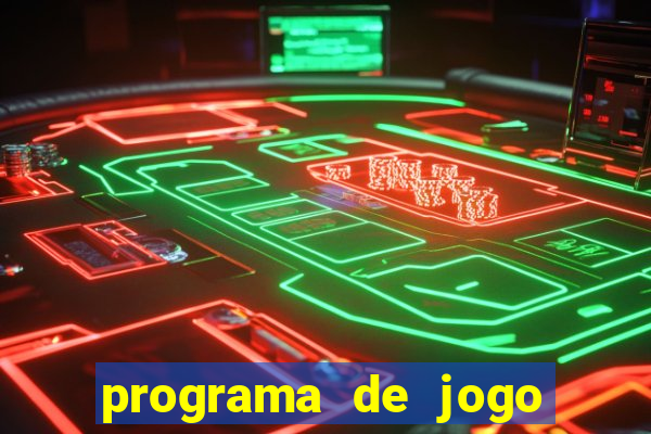 programa de jogo de futebol