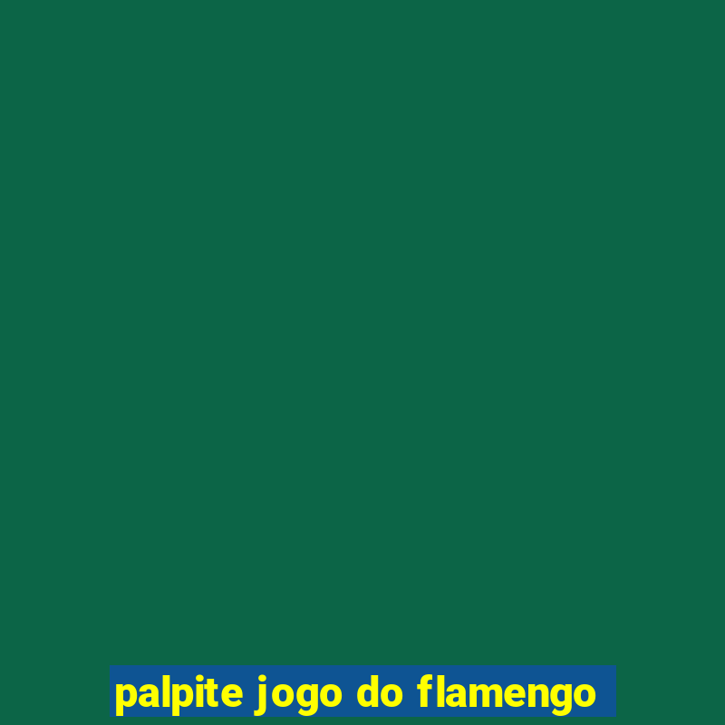 palpite jogo do flamengo