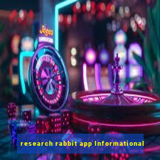 research rabbit app Informational