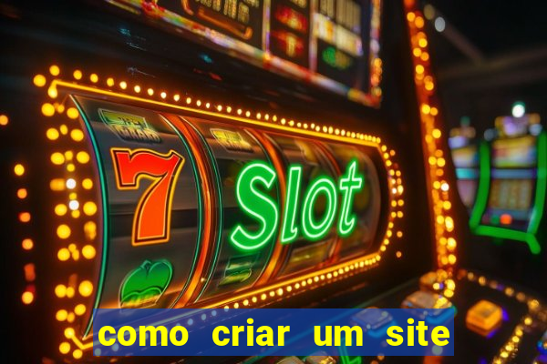 como criar um site de jogos