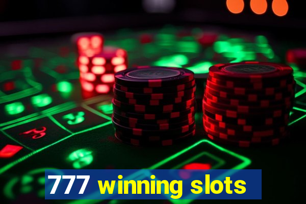 777 winning slots